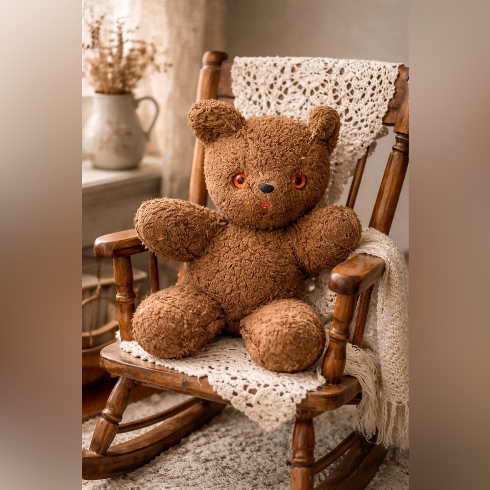 Vintage 1950s Character Novelty Co Teddy Bear Plush 12”